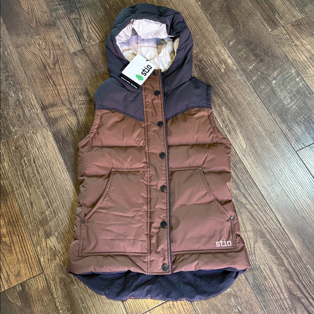 Stio Brown and Black Vest